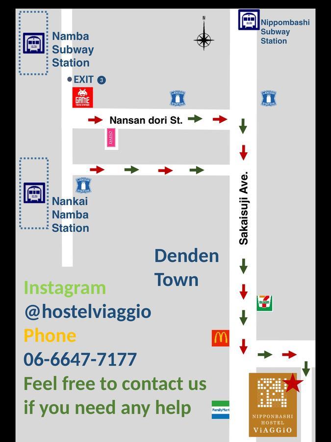 Hostel Viaggio Osaka Exteriör bild